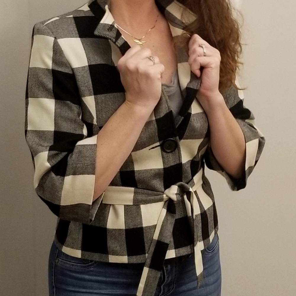 Briggs New York Buffalo Plaid Blazer